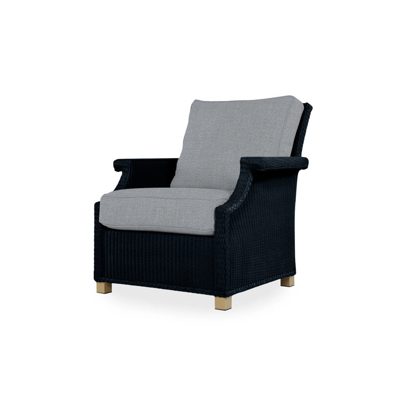 Hamptons Outdoor Lounge Chair, Cottage Pepper, Ebony