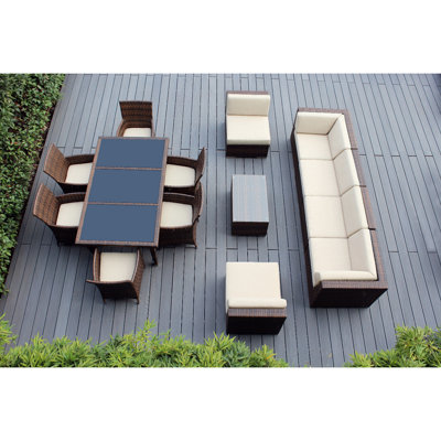 Pavior 12 - Person Patio Conversation Set with Cushions