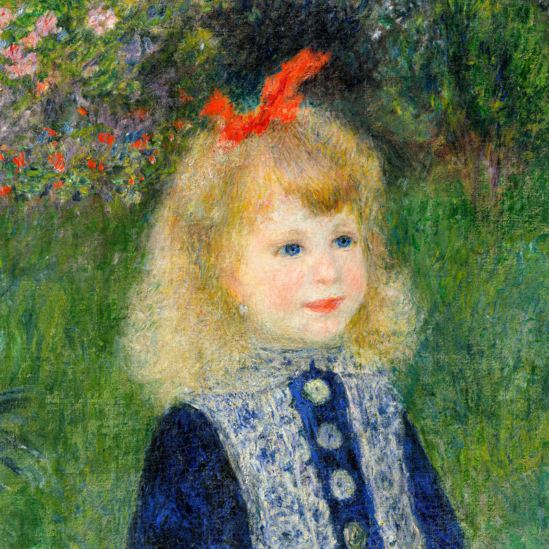 «A Girl with a Watering Can», 1876, reproduction d'art sur toile, H 25 po x l 20 po