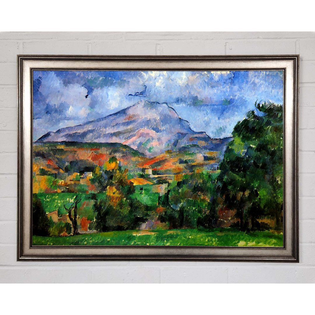 Cezanne Mount St Victoire - Einzelner Bilderrahmen Kunstdrucke