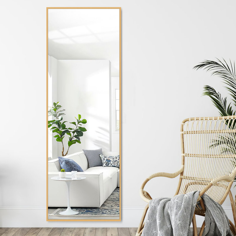 Metal Flat Floor Mirror