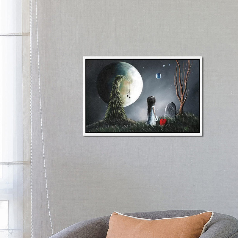 God Must Need You More Than We Do by Moonlight Art Parlour - Print on Canvas, White Framed, 66.04 cm H x 45.72 cm W