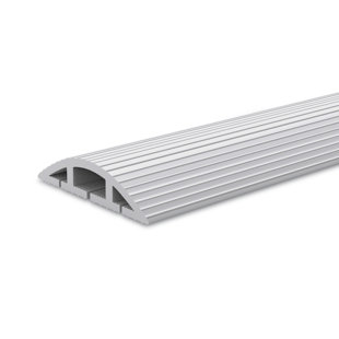 Couvre-cordon de 10 pieds - Ensemble de gestion des câbles de plancher - Chemin de câbles à 3 canaux pour trottoirs ou passerelles