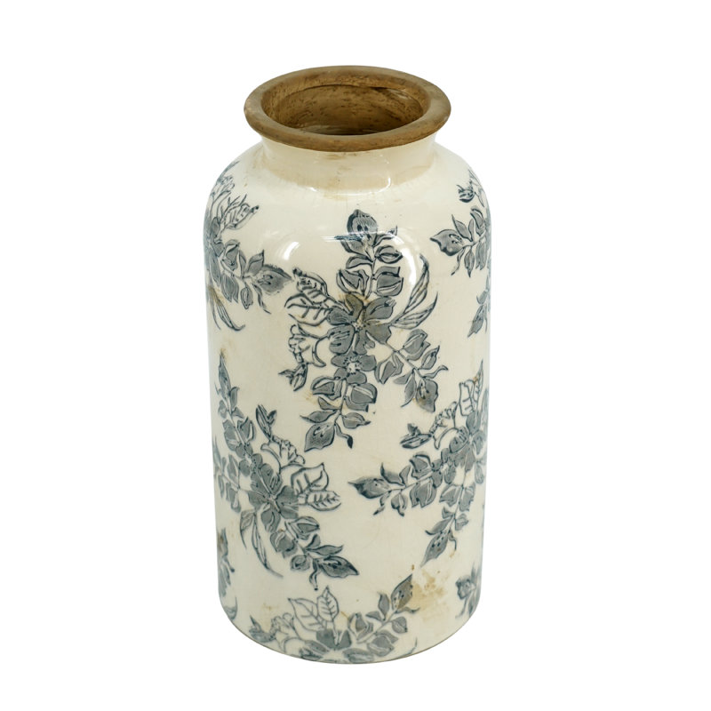 Vase à fleurs, H 10,2 po x l 5,3 po x P 5,3 po