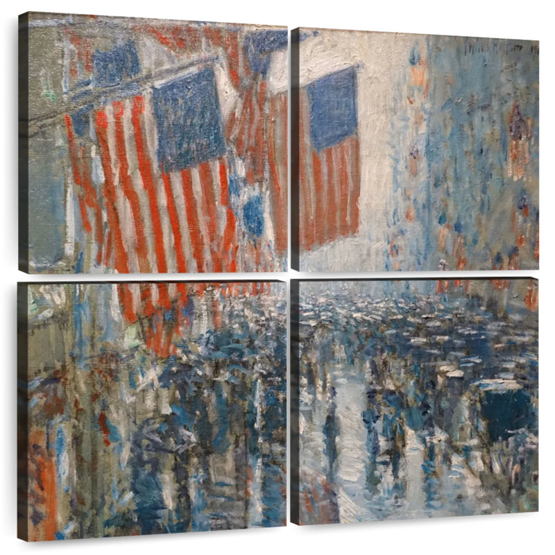 Borges, jour de pluie sur la Cinquième Avenue, H 50 po x l 50 po