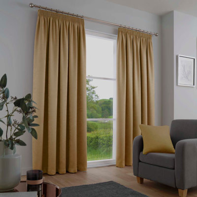 Galaxy Polyester Room Darkening Curtain Pair
