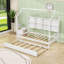 Lit de jour en bois avec couchette simple et tablette de rangement-709566108