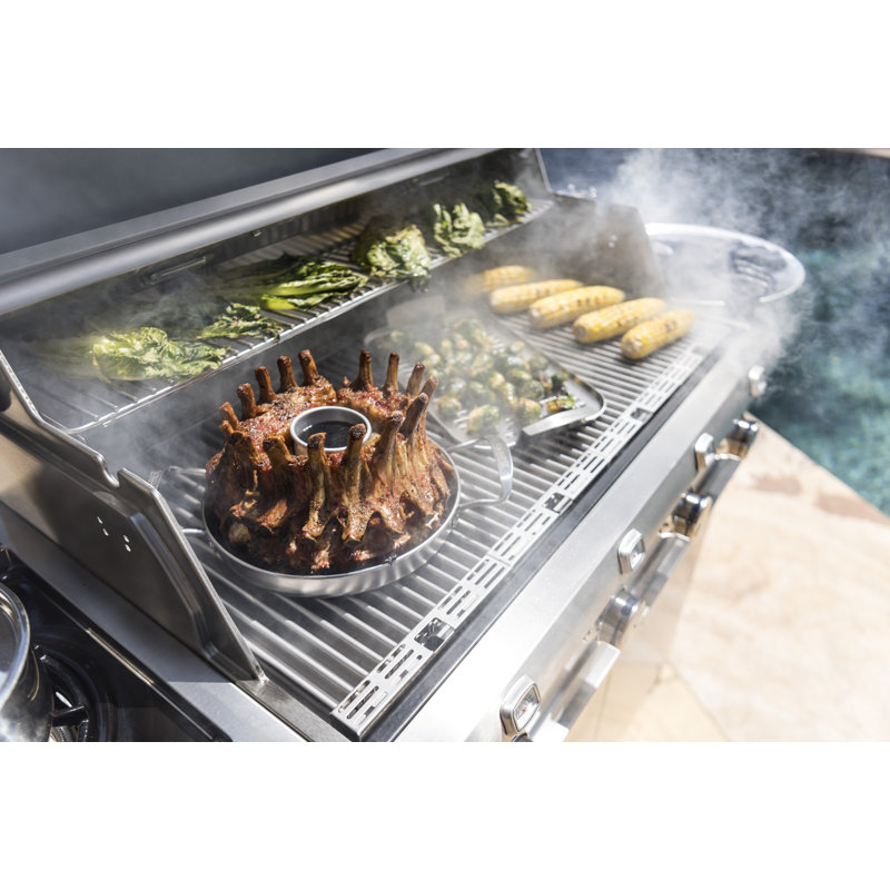 SABER Poultry & Vegetable Roaster Grill Accessory, Stainless Steel