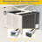Flush Mount Garage Heater Bracket – Heavy Duty Steel Construction, 200 lb Capacity, 360° Swivel, Fits 16"–24" Joist Spacing, Vibration-Dampening Design for AC & Heating Units