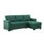 Canapé-lit modulaire réversible en lin vert 84 po avec rangement Jardin-1619455077