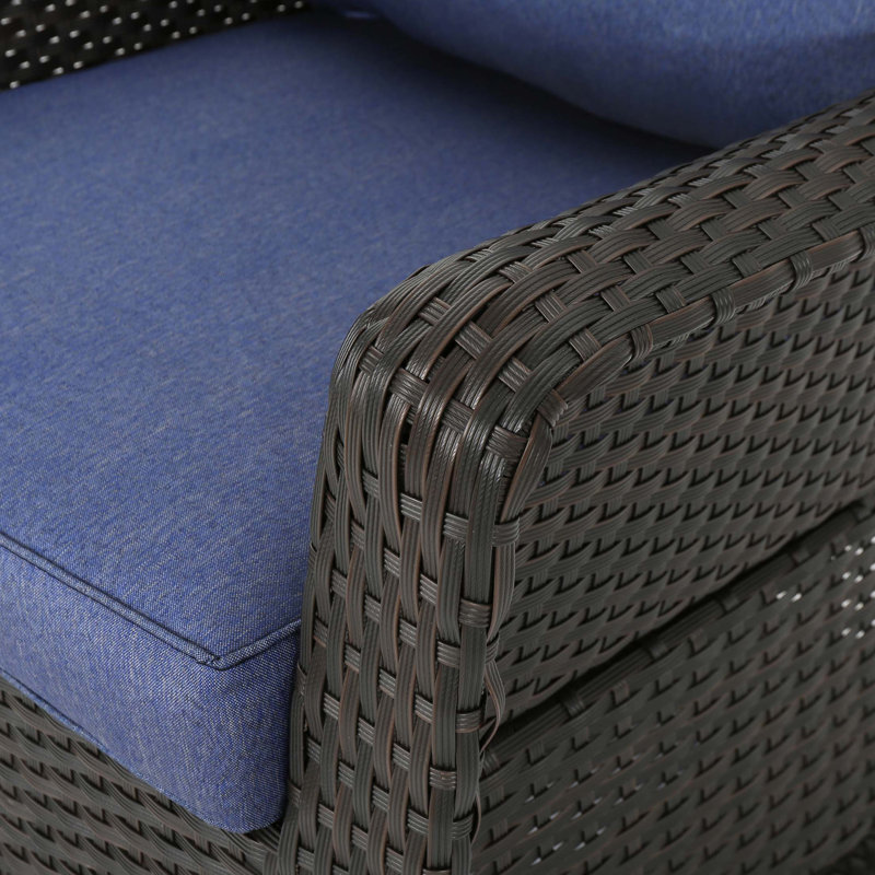 Fauteuil club pivotant, Marine, Gris foncé
