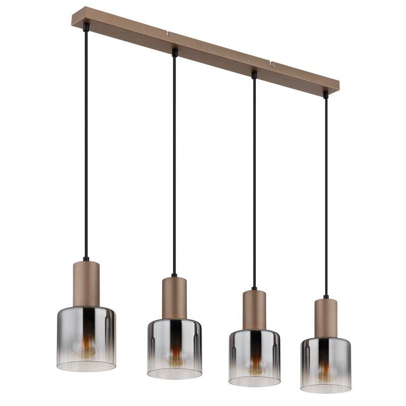 4 - Light Bronze Geometric Pendant