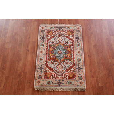 Handmade Gray Traditional Indian Rug 2x3
