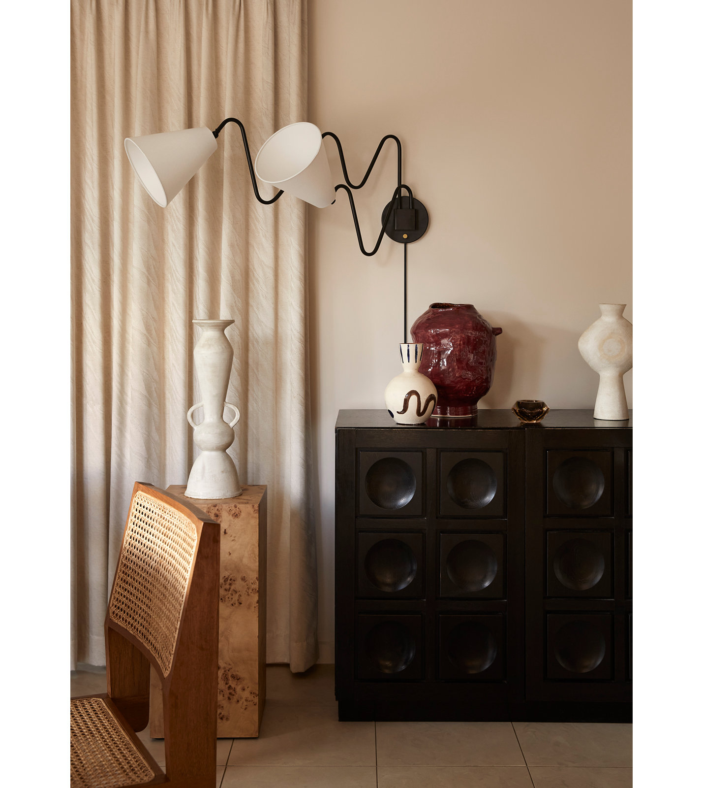 Hudson Valley 2-Light Swing Arm Sconce, Soft Black