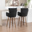 Zareon 27.95” Double-Layered Velvet-Padded Bar Stools-237832251