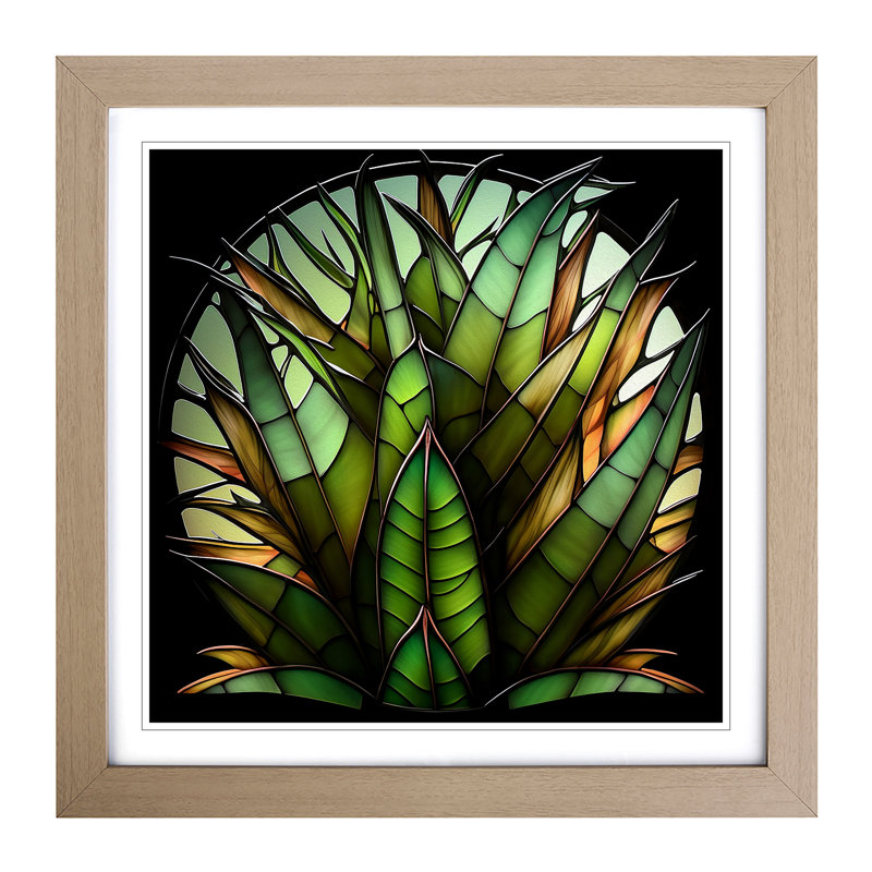 Single Picture Frame Print on Wood, Oak
