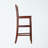 Chlori Four Leg Set of 2 Brown V-back Bar Stools, 41.93'' H X 16.68'' W X 18.96'' D