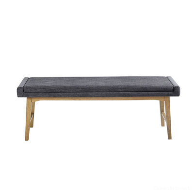 Nikalas Polyester Upholstered Bench -  Corrigan StudioÂ®, E997013BD36A4D64B896C4529D439A6B