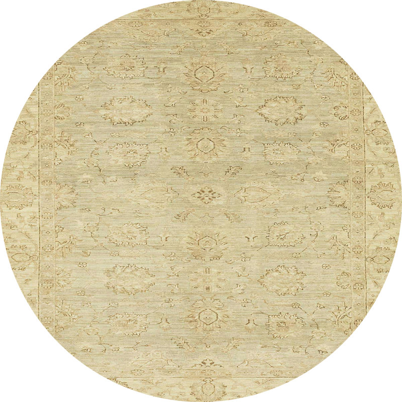Abstract Indoor Rug, Round 7'