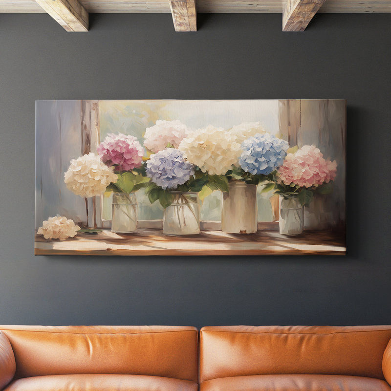 Botanical Series-CCL- Toile tendue avec châssis - Prêt à accrocher, H 16 po x l 32 po