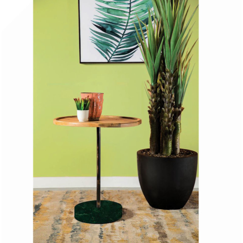 Table basse ronde en marbre naturel