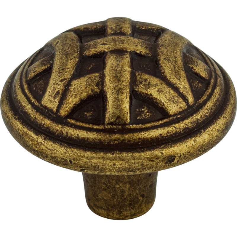 Celtic 1 1/4" Diameter Round Knob, German Bronze, 1 1/4" Knob Diameter