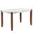 Rectangular Wooden Dining Table With Four Sturdy Legs