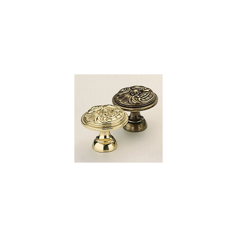 Mushroom Knob, Shaded Bronze, 1.1875" H x 1.1875" W x 0.9375" D