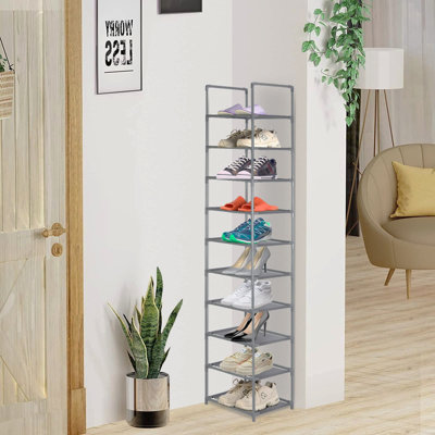 10 Pair Shoe Rack