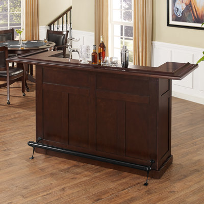 Genoa 78'' Solid Wood Home Bar