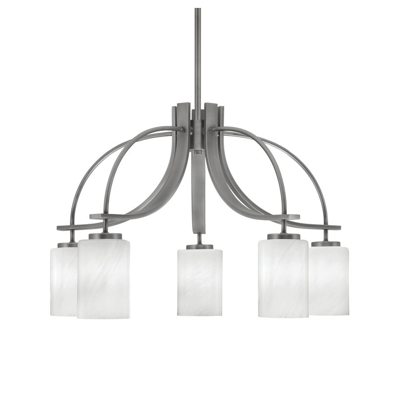 Lustre Cavella, Graphite, H 16,5 po x l 25,25 po x P 25,25 po, 5