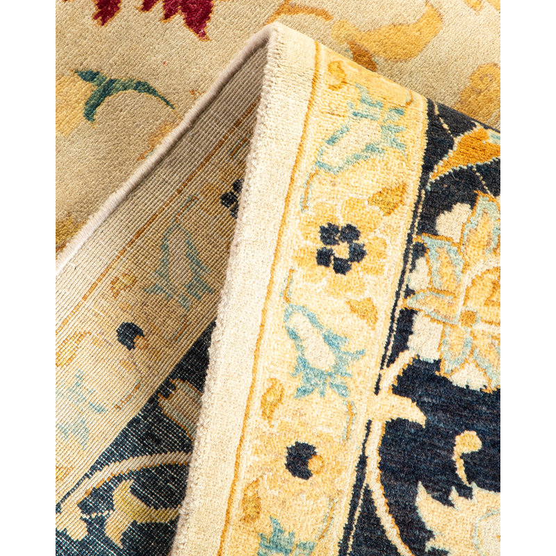 Classic One-of-a-Kind 6' 3" X 12' 6" Hand Knotted Area Rug