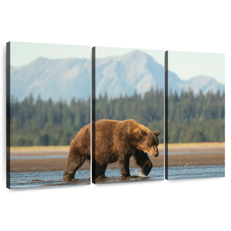 Bear By Tidal Delta, 20" H x 33" W
