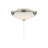 12'' 1 - Light Polished Nickel Bowl Ceiling Fan Light Kit