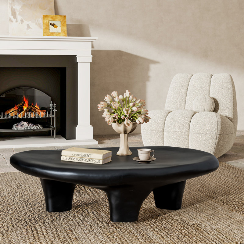 47" Cloud Coffee Table, Black