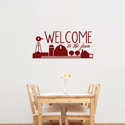 Décalcomanie murale welcome to the farm