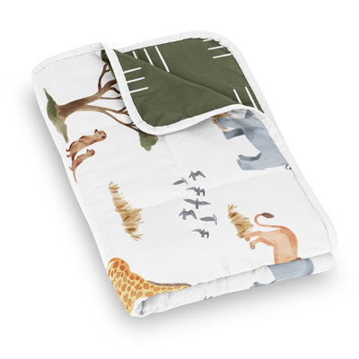 Jungle 100% Brushed Microfiber Kids Weighted Blanket by Sweet Jojo Designs