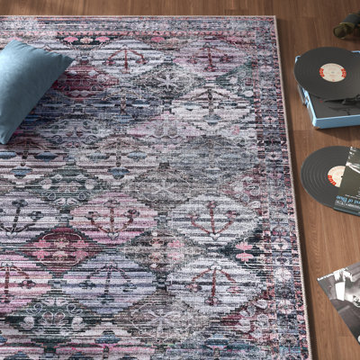 Hazlett Chenille Geometric Indoor Rug