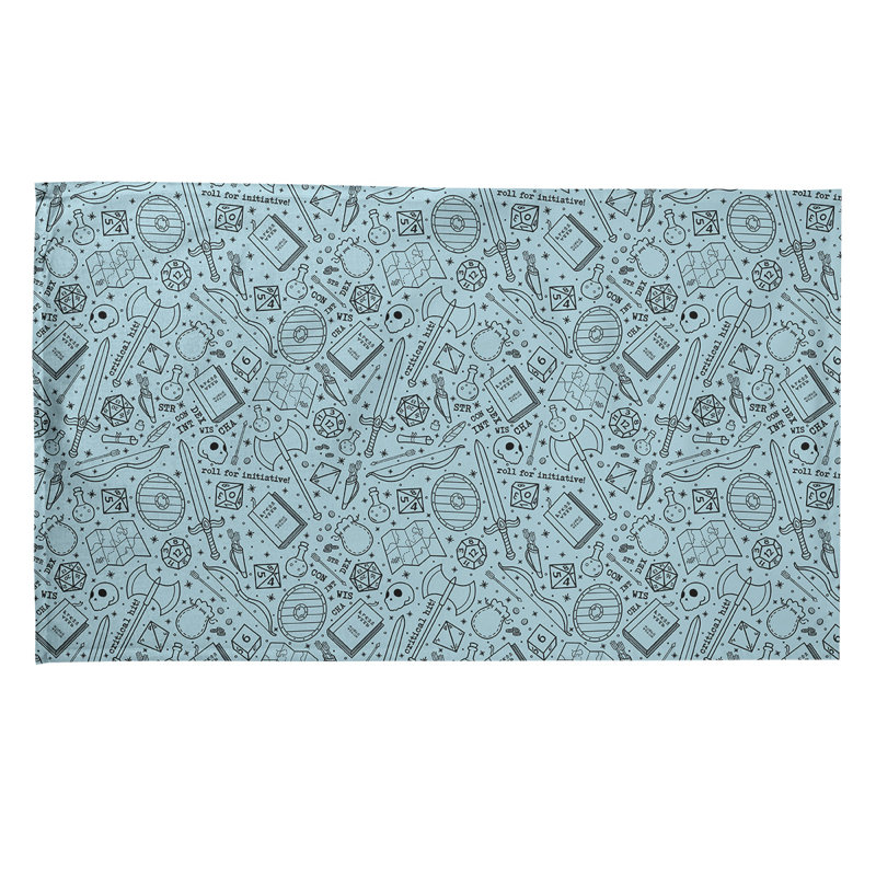Mcguigan Tea Towel Kitchen Towel, Poly Twill, Blue/Black