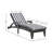 Outdoor Polyethylene (PE) Wicker Chaise Lounge, Patio Single Chaise With Cushions For Backyard/Poolside/Garden-1032773027