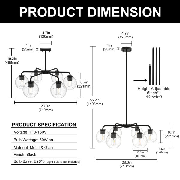 Dimensions du produit