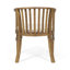 Chaises de salle à manger d'extérieur en bois avec coussins-130143991