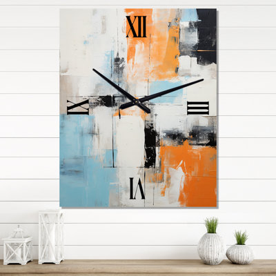 Saylorsburg - Horloge murale peinture abstraite