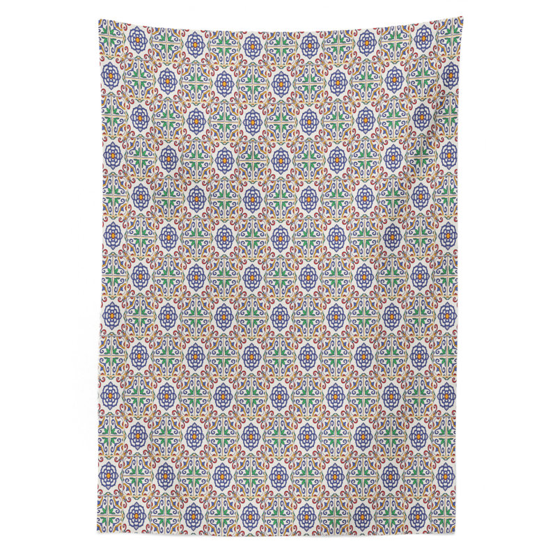Geometric Tablecloth, 70" L x 52" W