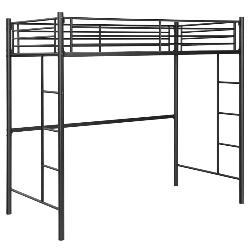 Blume Juliano 71.5" Steel Bed Frame, Black