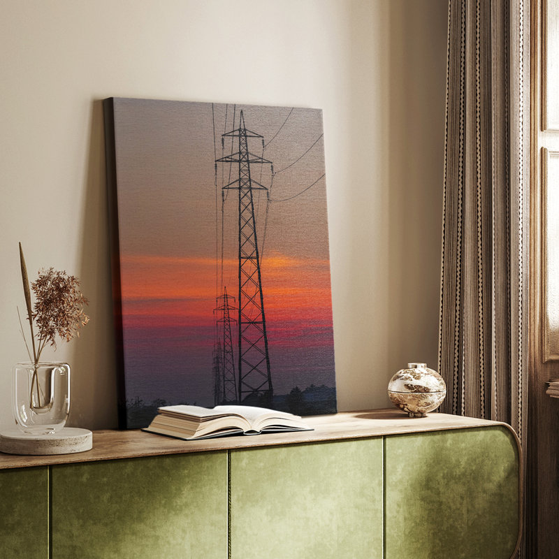 Sunset Power -Custom Wrapped Gallery Cavas, 48" H x 32" W