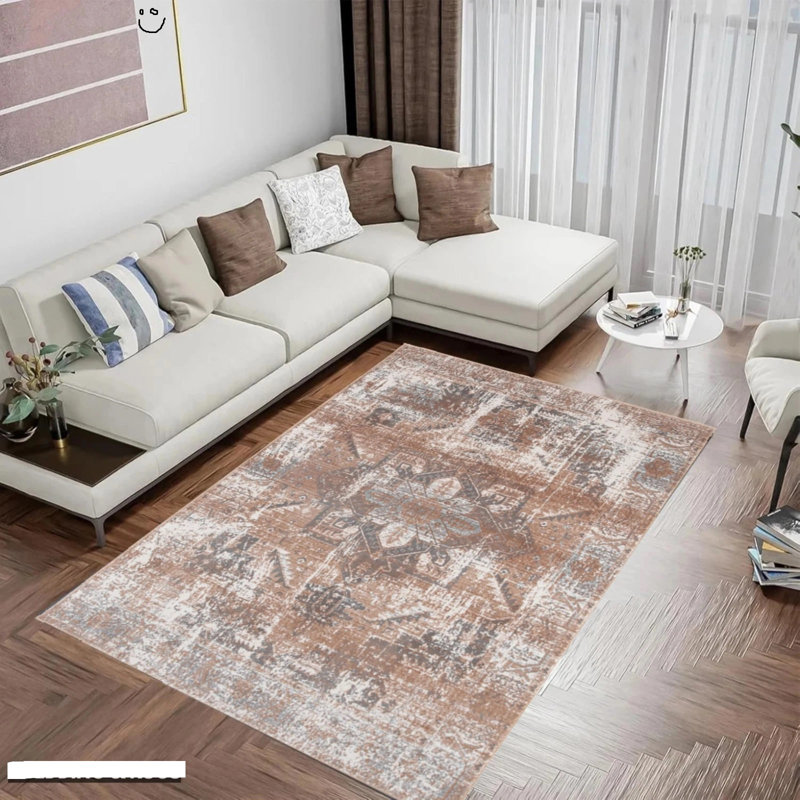 Area Rug, Beige, Rectangle 120 x 170 cm