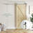Paneled Solid Wood Unfinished Barn Door with Brushed Nickel Hardware Kit-109327552