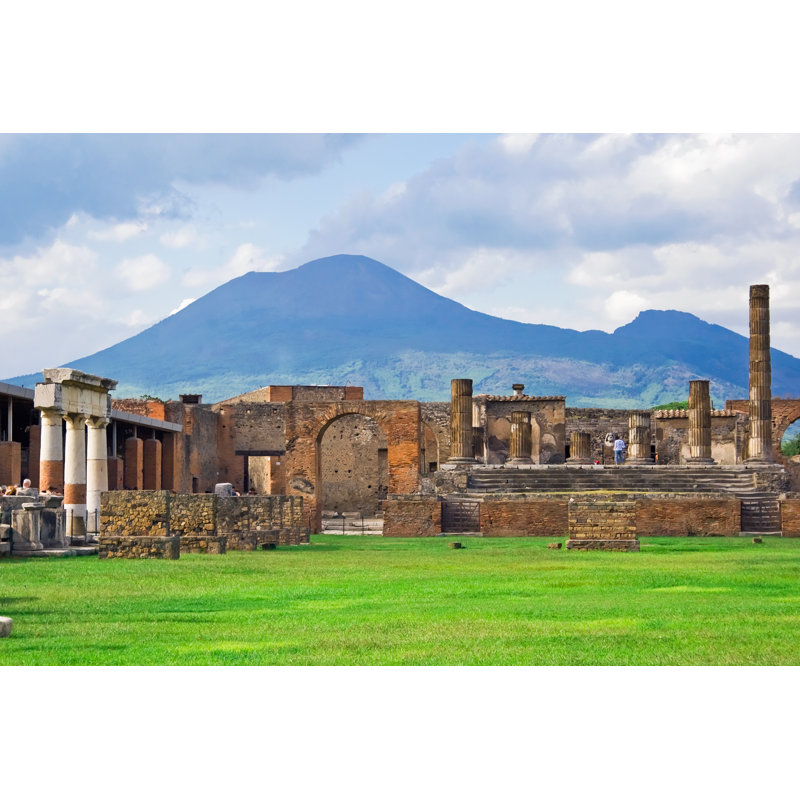 Vesuvius And Pompeii - Wrapped Canvas Print, 30cm H x 46cm W
