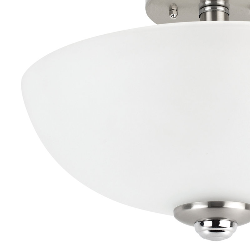 Updike Glass Semi Flush Mount